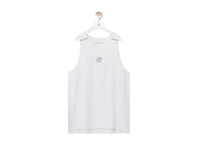 LOEWE x On Men's Performance Tank Top in Technical Jersey "White"