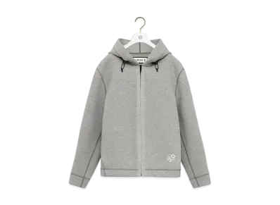 LOEWE x On Hoodie in Technical Jersey "Grey Melange"