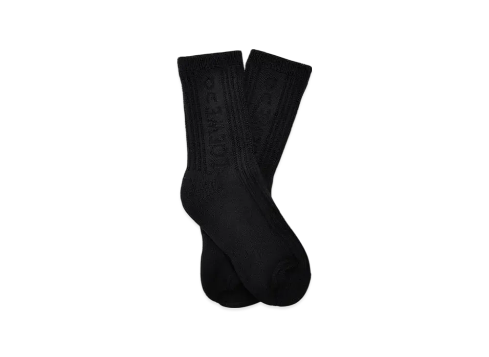 LOEWE x On Socks in Cotton "Black"