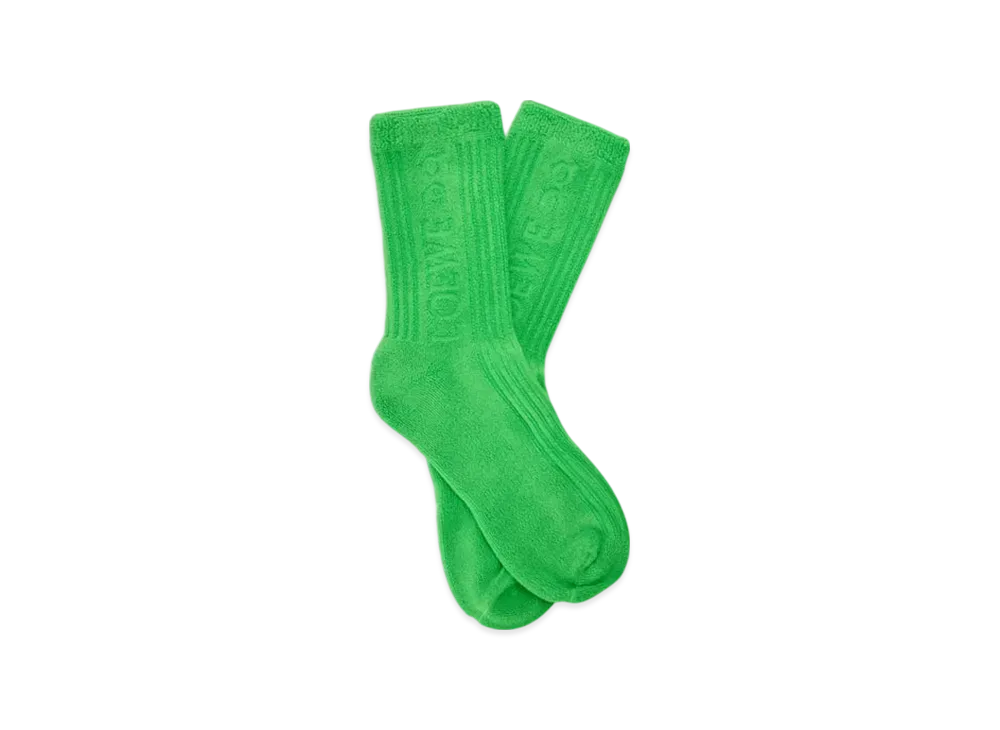 LOEWE x On Socks in Cotton "Green"