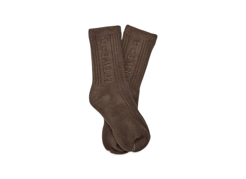LOEWE x On Socks in Cotton "Toffee"