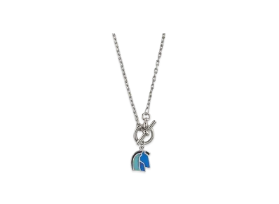 Hermes Helios Cheval Necklace "Camaieu De Bleu"