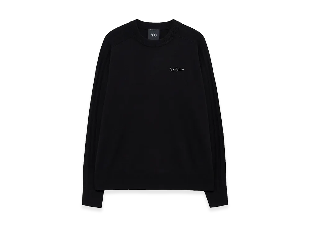 Yohji Yamamoto x Y-3 KURO 3 Stripes Knit "Black"