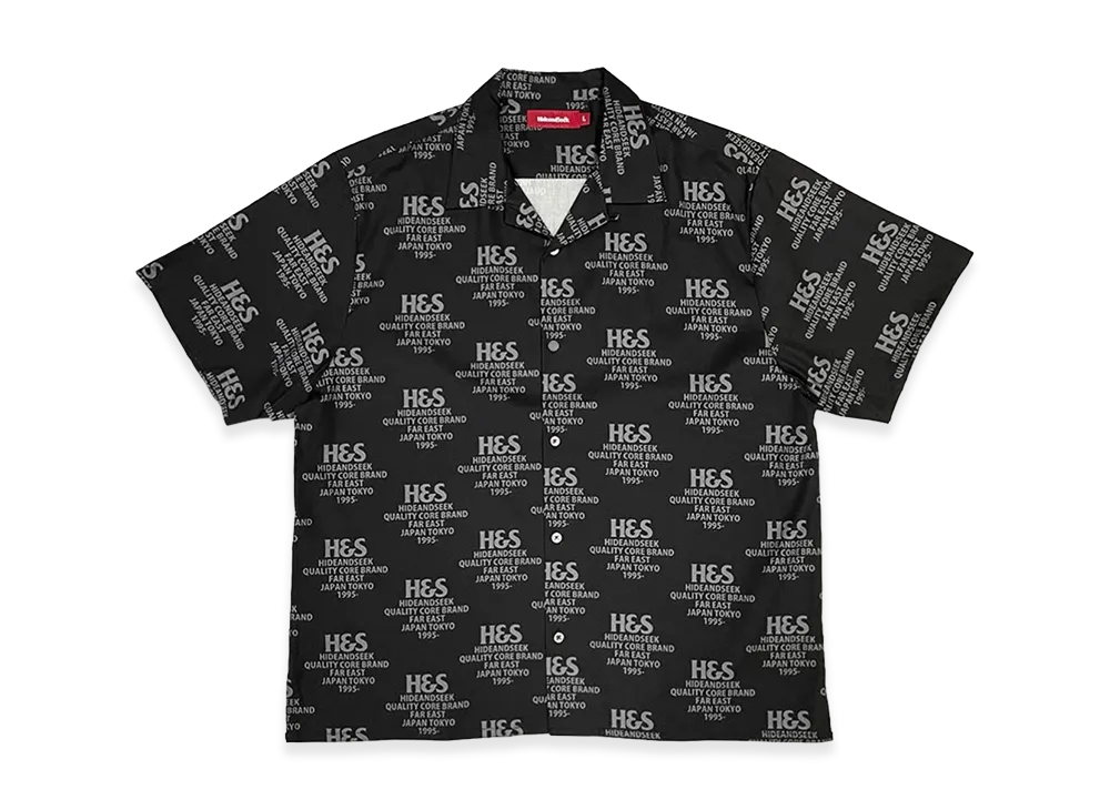 Hide and Seek Logo S/S Shirt "Black"
