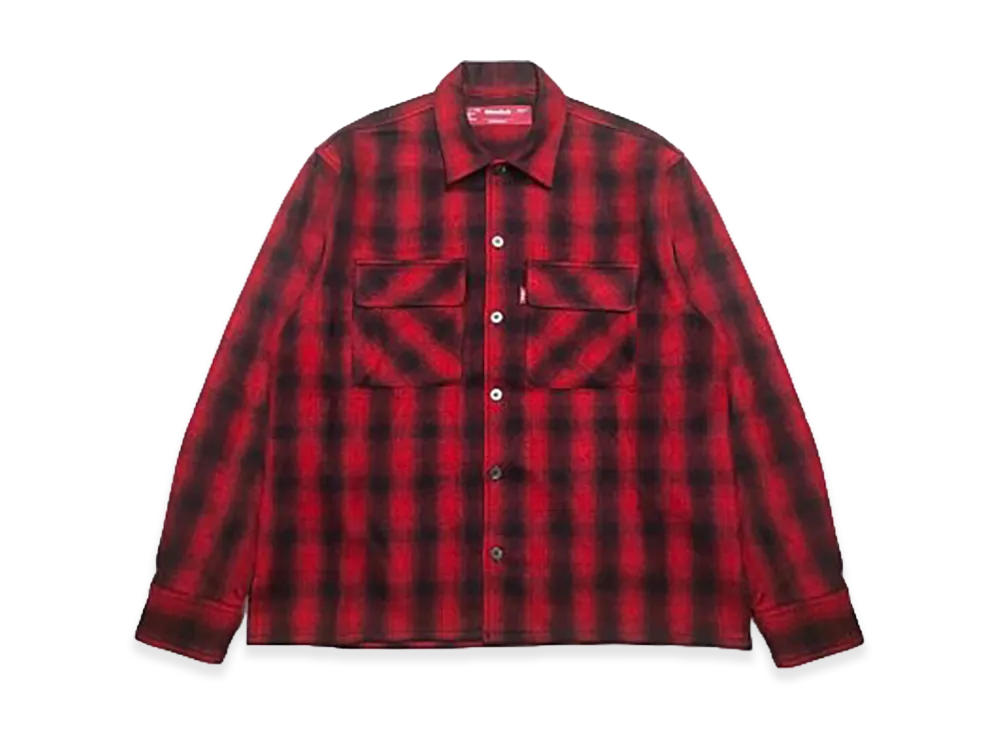 Hide and Seek Wool Ombre Check L/S Jacket "Red"