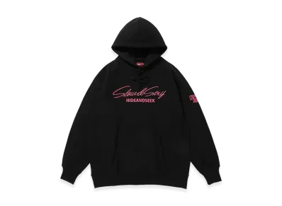 Hide and Seek Slow&Sexy Hooded Sweat Shirt "Black/Pink"