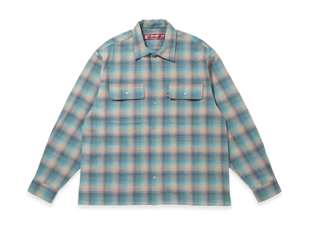 Hide and Seek Flannel Check L/S Shirt "Saxe"