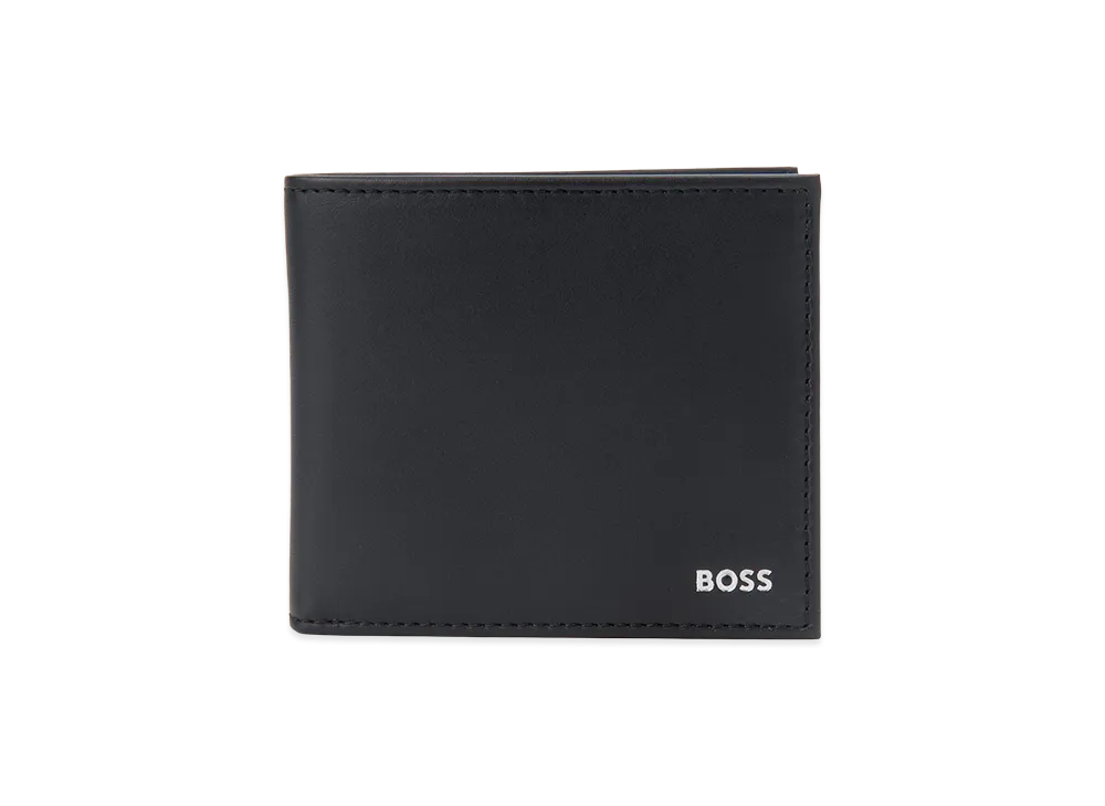 HUGO BOSS Silver Foil Logo Bi-Fold Wallet 
