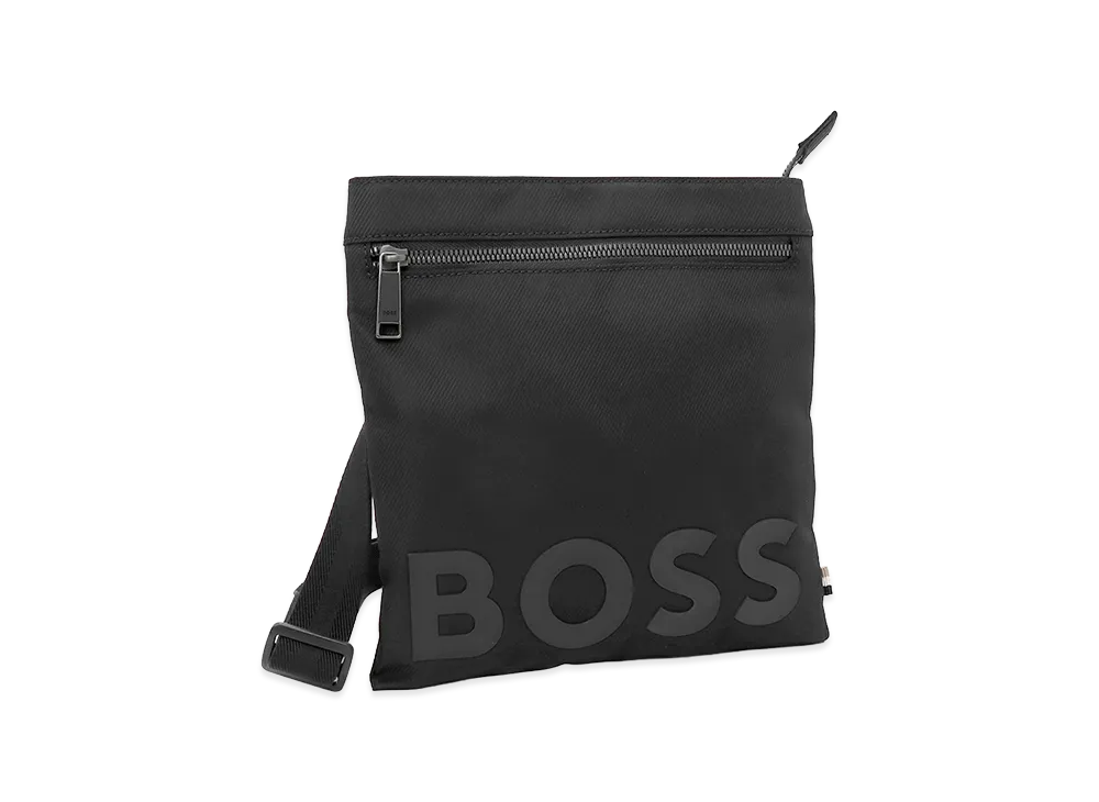 HUGO BOSS Logo Signature Stripe Shoulder Bag "Black"
