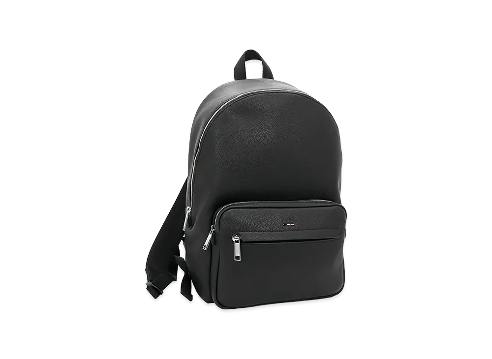 HUGO BOSS Ray Eco Leather Signature Stripe Backpack "Black"