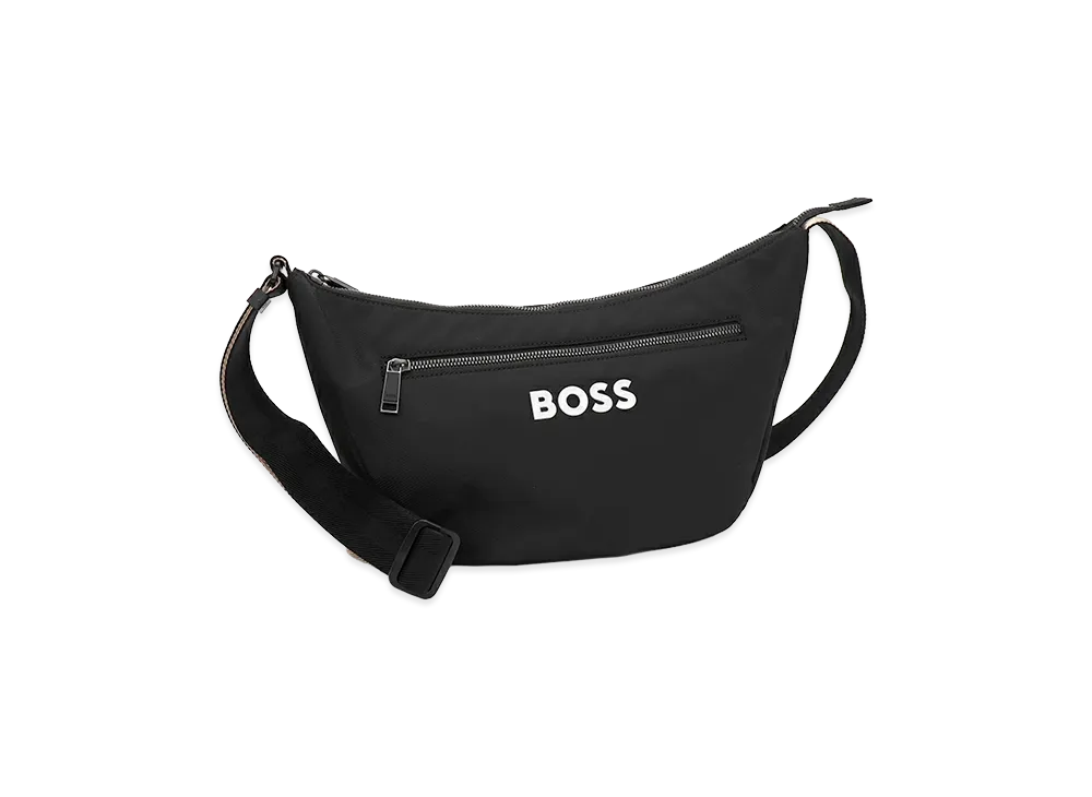 HUGO BOSS Contrast Logo Crossbody Bag "Black"