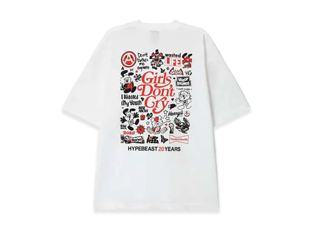 VERDY x Hypebeast 20th Anniversary T-Shirt "White"