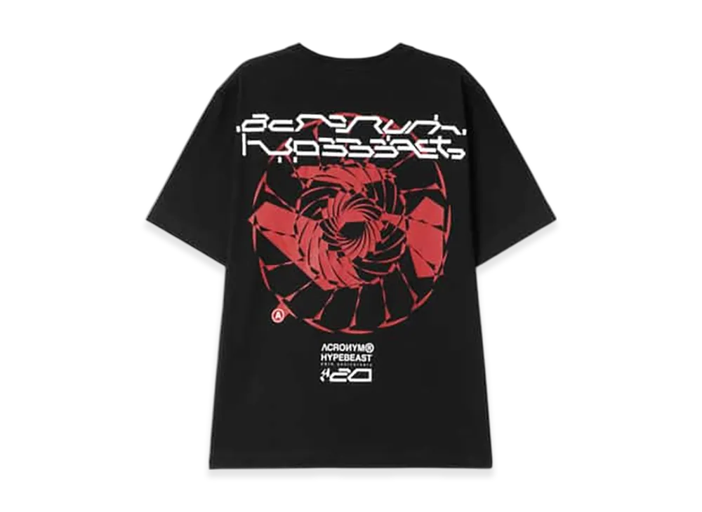 ACRONYM x Hypebeast 20th Anniversary T-Shirt "Black"