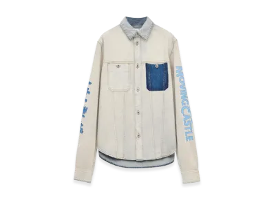 LOEWE x Howl's Moving Castle Moving Castle Overshirt in Denim "Indigo Blue"