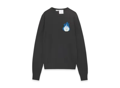 LOEWE x Howl's Moving Castle Calcifer Sweater in Wool "Black"