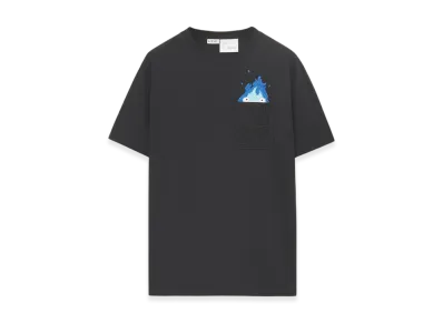 LOEWE x Howl's Moving Castle Calcifer Pocket T-Shirt in Cotton "Black"