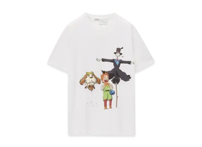 LOEWE x Howl's Moving Castle Heen Markl and Turnip Head T-Shirt in Cotton "White"