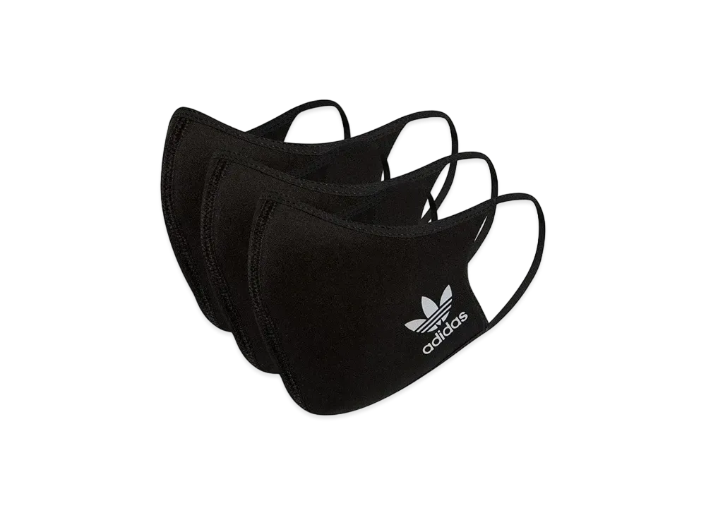 adidas Mask Face Cover Set Of 3 "Black"