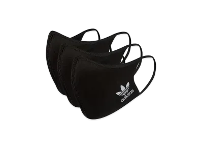 adidas Mask Face Cover Set Of 3 "Black"