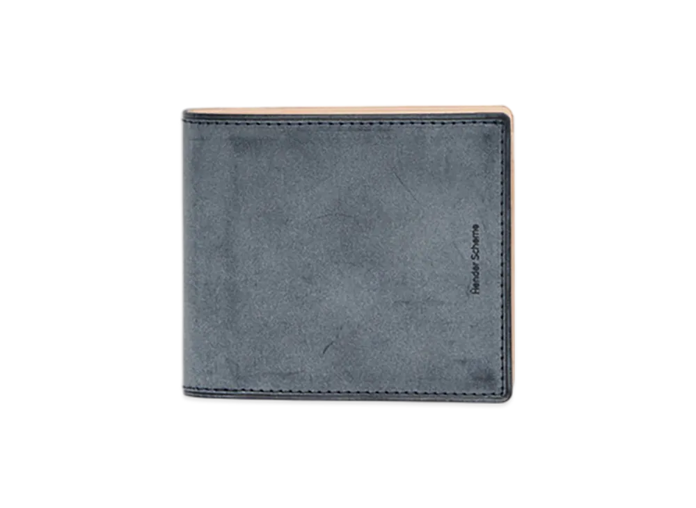 Hender Scheme Half Folded Wallet "Navy"