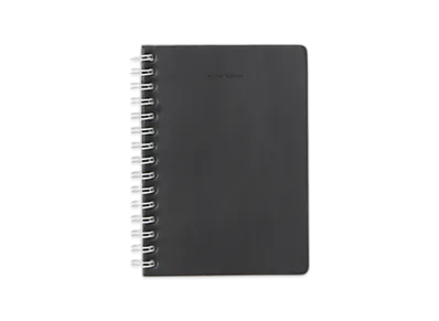 Hender Scheme Removable Ring Note A6 "Black Grid"