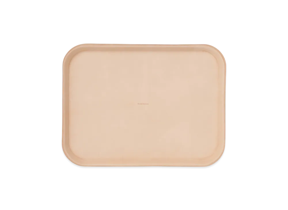 Hender Scheme Leather Tray L "Natural"