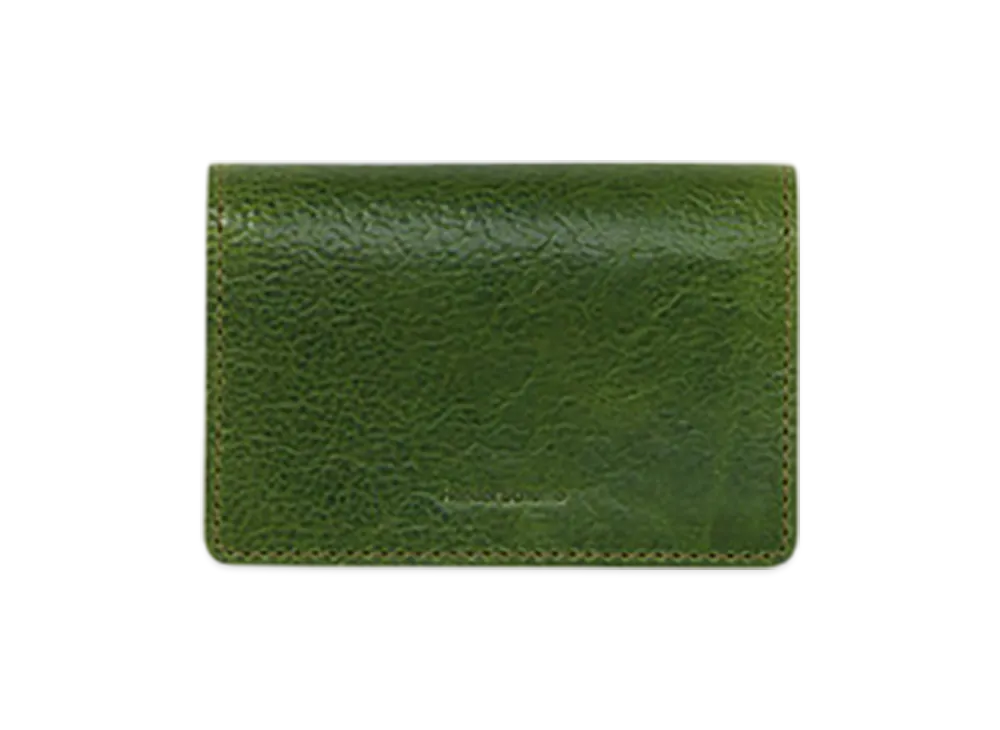 Hender Scheme Multilayered Card Case "Lime Green"