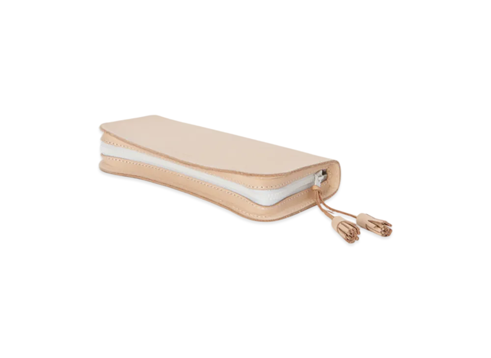Hender Scheme Zip Pen Case "Natural/White"