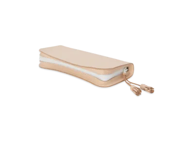 Hender Scheme Zip Pen Case "Natural/White"