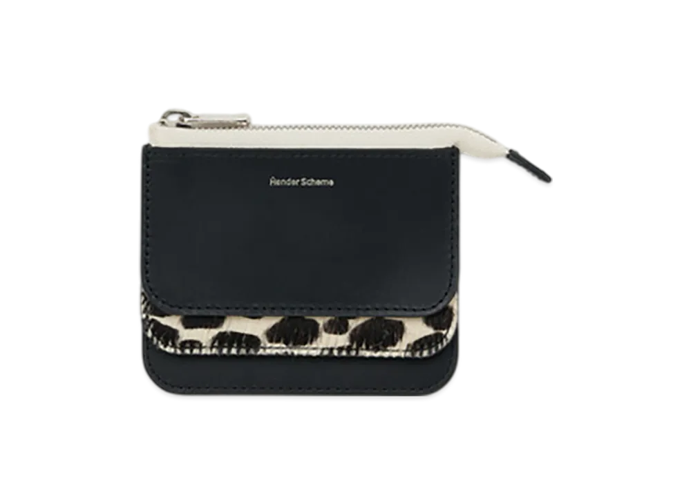 Hender Scheme 3 Layered Purse "Black/Dalmatian"