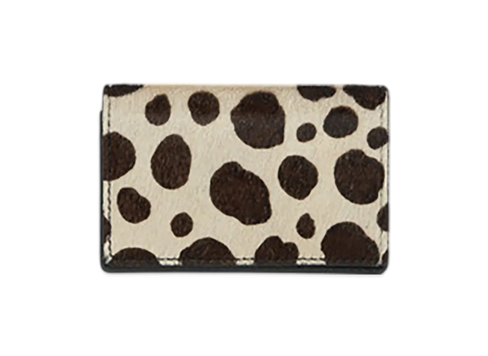 Hender Scheme Folded Card Case "Black/Dalmatian"