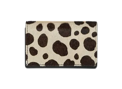 Hender Scheme Folded Card Case "Black/Dalmatian"