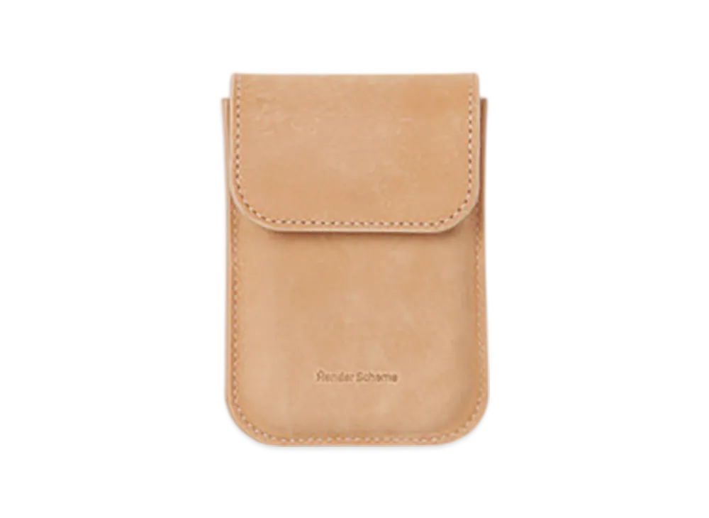 Hender Scheme Flap Card Case "Natural"