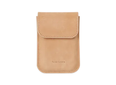 Hender Scheme Flap Card Case "Natural"