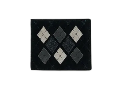 Hender Scheme Argyle Half Folded Wallet "Argyle Black"