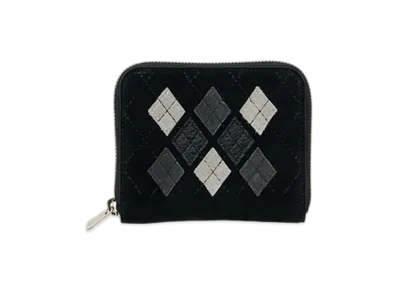 Hender Scheme Argyle Square Zip Purse "Argyle Black"