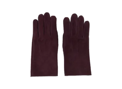 Hender Scheme Suede Gloves "Burgundy"