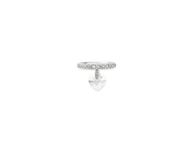 Jimmy Choo Heart Ring "Silver/Crystal"