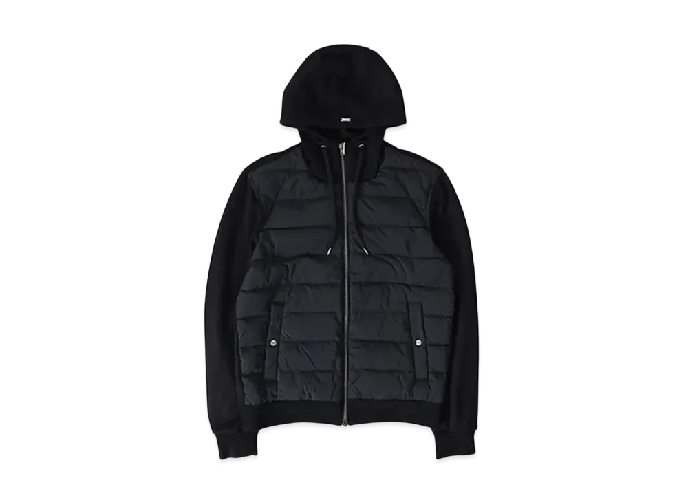 Herno Hooded Padded Jersey Blouson Parka "Black" JP00013UR