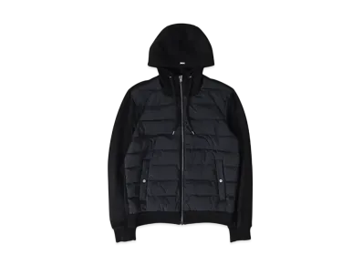 Herno Hooded Padded Jersey Blouson Parka "Black" JP00013UR