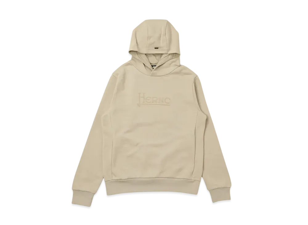 Herno Sweat Hooded Hoodie "Greige" JG000213U