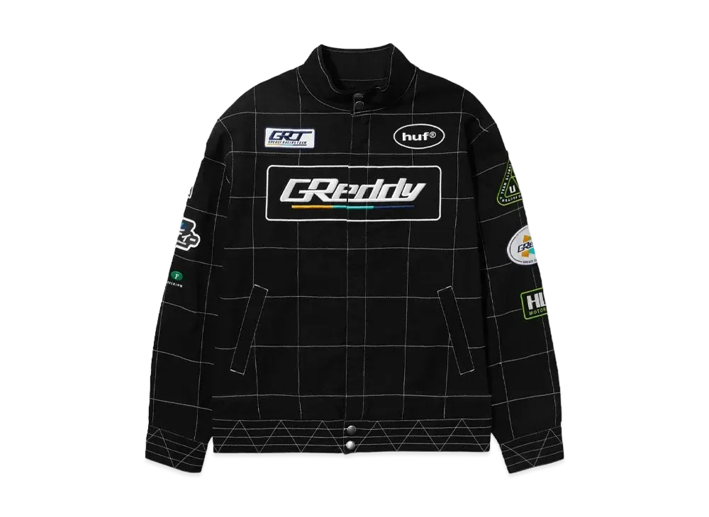 HUF x GREDDY Racing Team Jacket "Black"