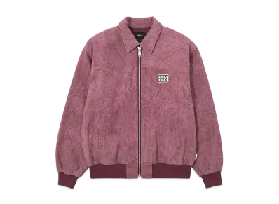 HUF Hemp Fold Collar Zip Jacket "Burgundy"