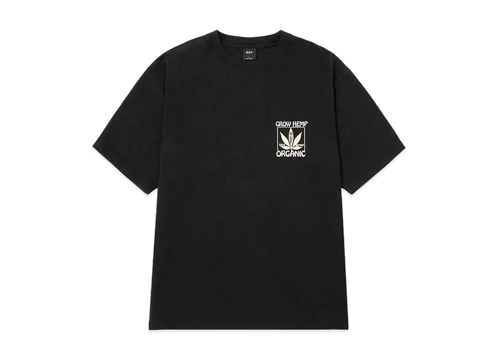 HUF Organic Grow Hemp Tee "Black"