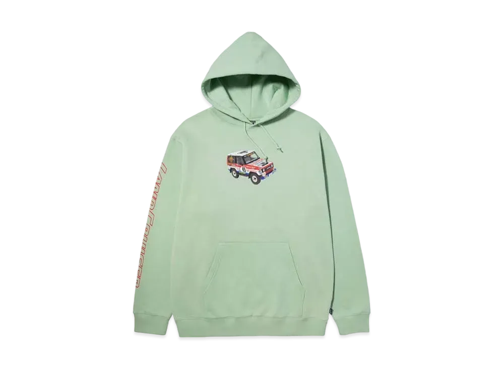 HUF x TOYOTA LAND CRUISER Sahara Rally Hoodie "Spring Green"