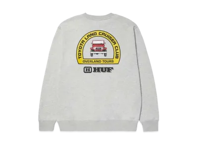 HUF x TOYOTA LAND CRUISER Overland Touring Crewneck "Ash"