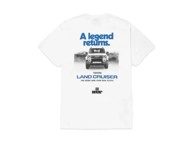 HUF x TOYOTA LAND CRUISER Legend Returns Tee "White"