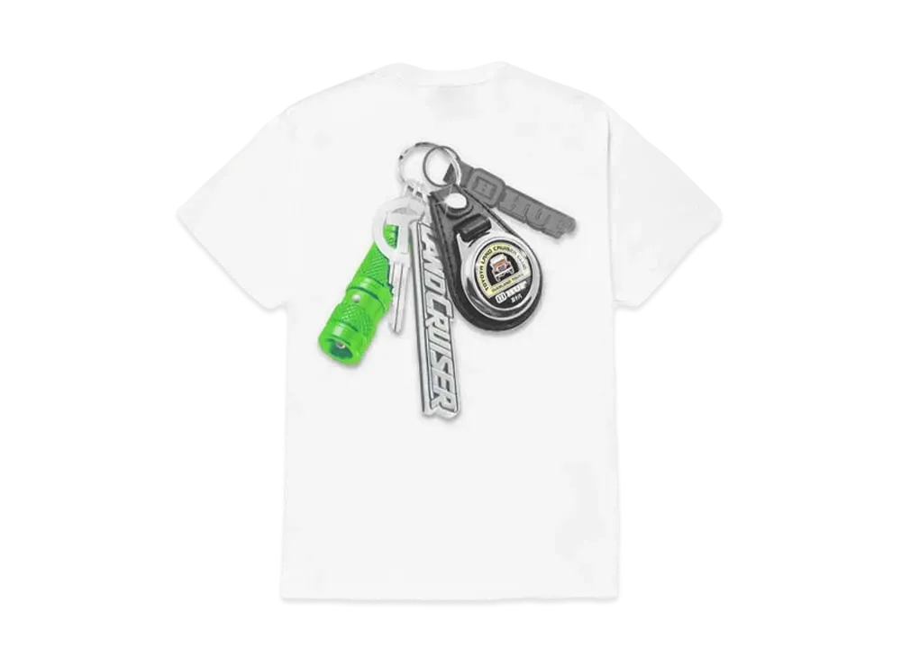 HUF x TOYOTA LAND CRUISER Shine Keychain Tee "White"