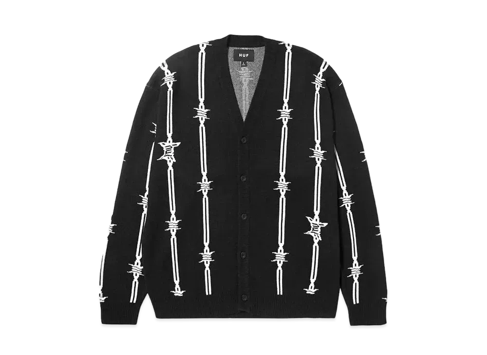 HUF Barbed Wire Cardigan "Black"