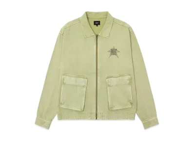 HUF Intergalactic Frequency Zip Shacket "Pistachio"